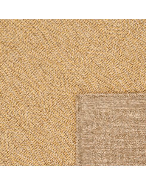 Tapis aspect Jute Nature 8877 jaune - 120x170 cm