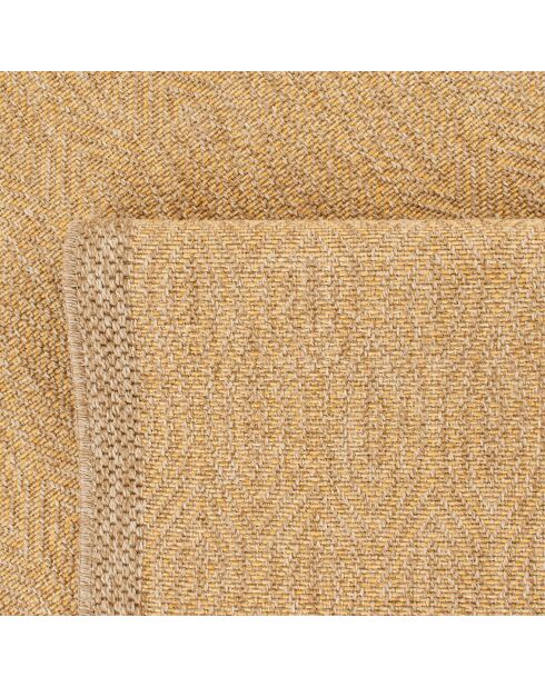 Tapis aspect Jute Nature 8877 jaune - 120x170 cm