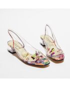 Slingbacks en Cuir Molinda transparent/multicolore