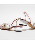 Slingbacks en Cuir Molinda transparent/multicolore