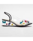 Slingbacks Molinda transparent/multicolore - Talon 5 cm