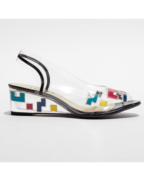 Slingbacks Molinda transparent/multicolore - Talon 5 cm