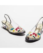 Slingbacks Molinda transparent/multicolore - Talon 5 cm