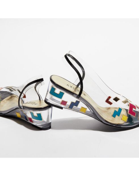 Slingbacks Molinda transparent/multicolore - Talon 5 cm