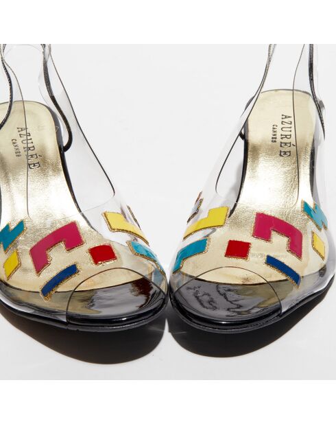 Slingbacks Molinda transparent/multicolore - Talon 5 cm