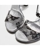 Sandali Najo trasparenti/neri - tacco 11 cm