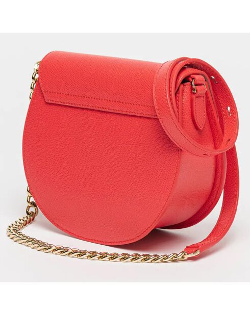 Sac bandoulière en Cuir Metropolis Mini rouge 17x15x8 cm