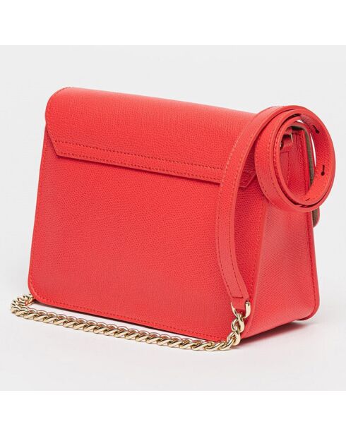 Sac bandoulière en Cuir Metropolis S rouge 21x16x8 cm