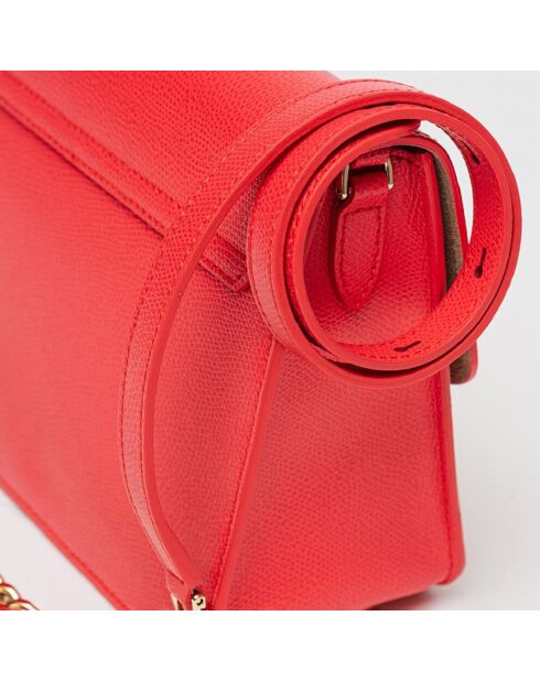 Sac bandoulière en Cuir Metropolis S rouge 21x16x8 cm