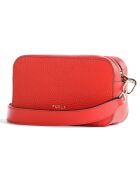 Mini Sac bandoulière en Cuir Primula orange 19.5x12x6 cm