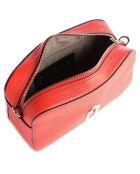 Mini Sac bandoulière en Cuir Primula orange 19.5x12x6 cm