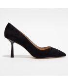 Escarpins en Velours de Cuir Anny X Heel 85 noirs - Talon 8,5 cm