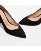 Escarpins en Velours de Cuir Anny X Heel 85 noirs - Talon 8,5 cm