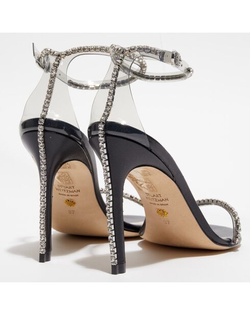 Sandales Nudistglam 100 noires - Talon 10 cm