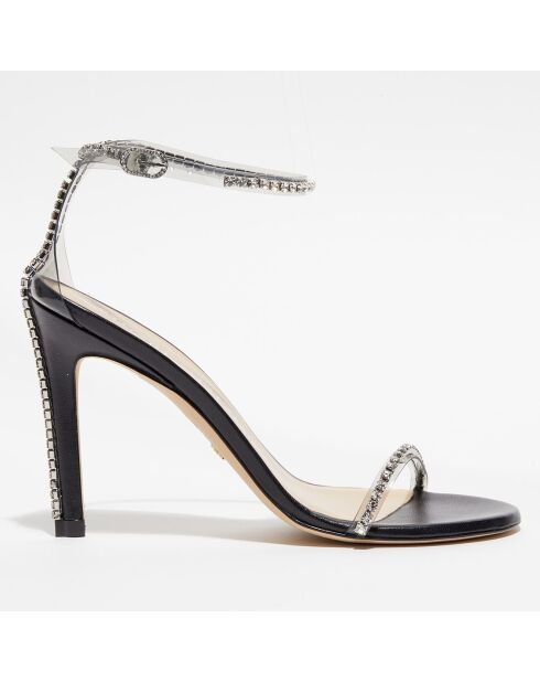 Sandales Nudistglam 100 noires - Talon 10 cm