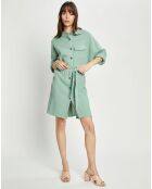 Robe en Gaze de Coton Eloan verte