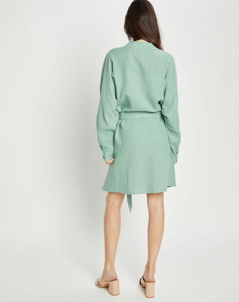 Robe en Gaze de Coton Eloan verte