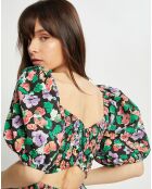 Robe Etoile imprimée noir/multicolore
