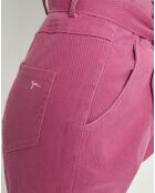 Pantalones rectos en forma de bolsa de papel rosa Eric