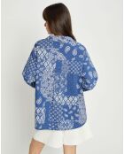 Chemise Espinoza imprimée bandana bleu marine