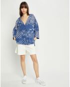 Chemise Espinoza imprimée bandana bleu marine