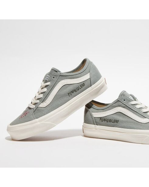 Baskets en Toile Old Skool Tape vert de gris