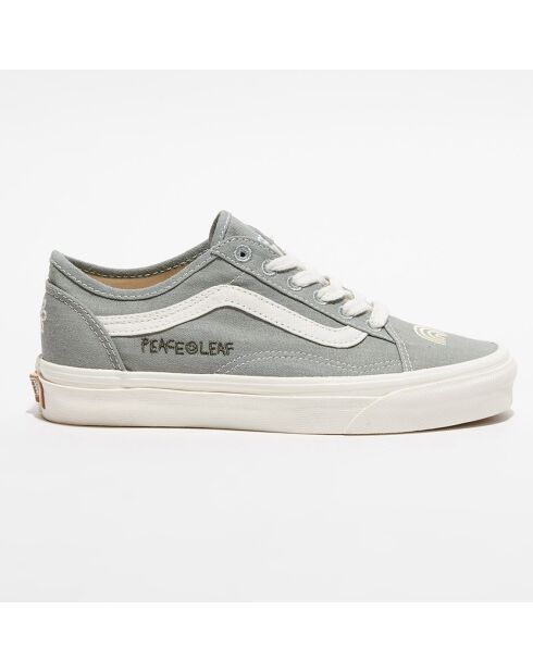 Baskets en Toile Old Skool Tape vert de gris