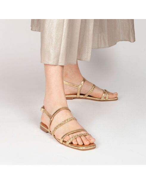 Sandali Antonia Gold in pelle