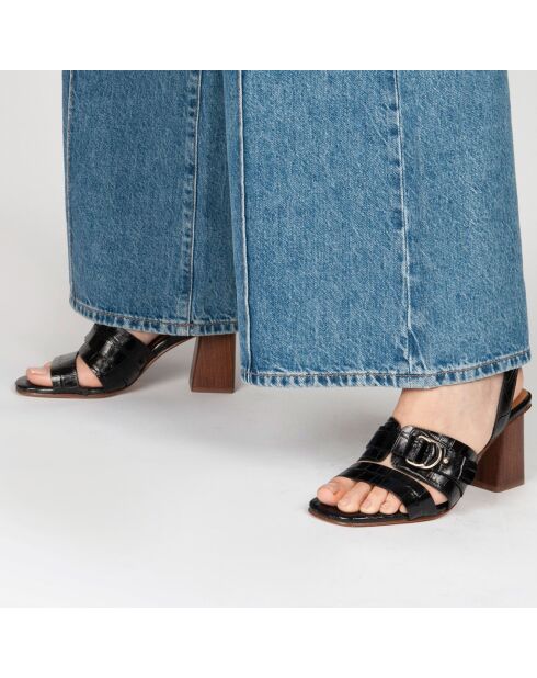 Sandali Micaela neri - Tacco 7 cm