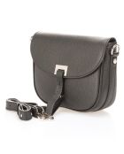Sac bandoulière en Cuir Bela noir - 20x6x16 cm