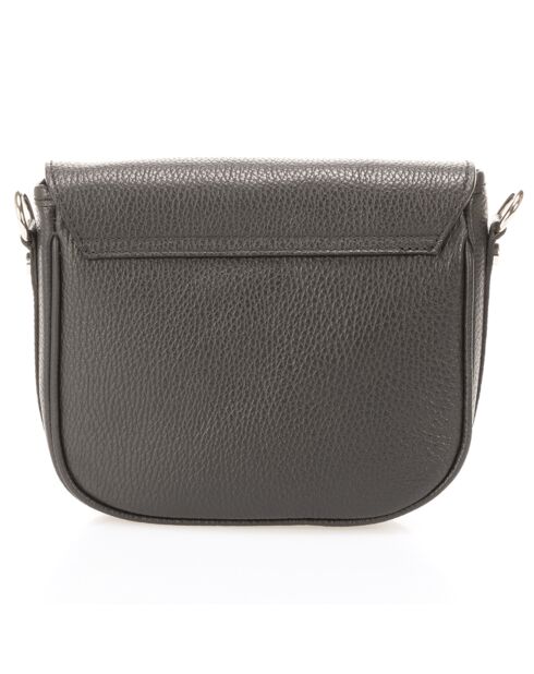 Sac bandoulière en Cuir Bela noir - 20x6x16 cm