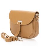 Sac bandoulière en Cuir Bela cognac - 20x6x16 cm