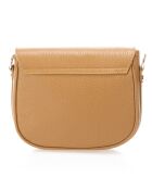 Sac bandoulière en Cuir Bela cognac - 20x6x16 cm