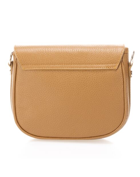 Sac bandoulière en Cuir Bela cognac - 20x6x16 cm
