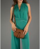 Sac bandoulière en Cuir Bela cognac - 20x6x16 cm