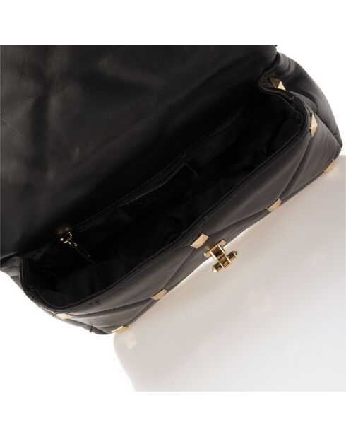 Sac à main en Cuir Kylie noir - 26x8x18 cm