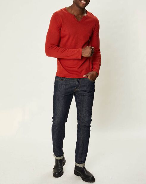 Pull en Coton & Laine Adelino cerise