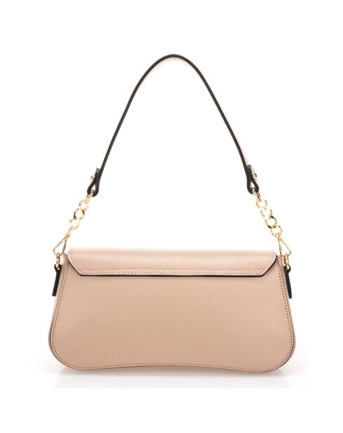 Sac porté épaule en Cuir Alma poudre - 27x8x15 cm