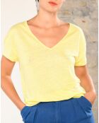 T-Shirt 100% Lin Quassi citron