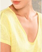 T-Shirt 100% Lin Quassi citron