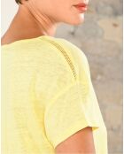 T-Shirt 100% Lin Quassi citron