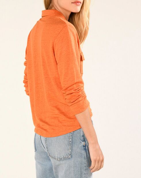 Chemise 100% Lin Quassilda abricot