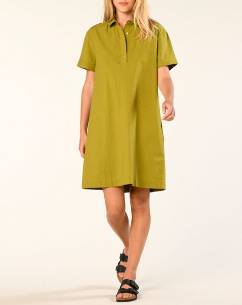 Robe droite Leiane olive