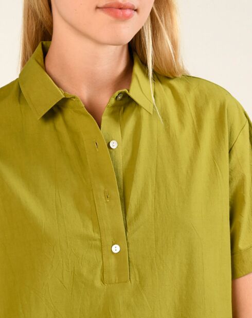 Robe droite Leiane olive