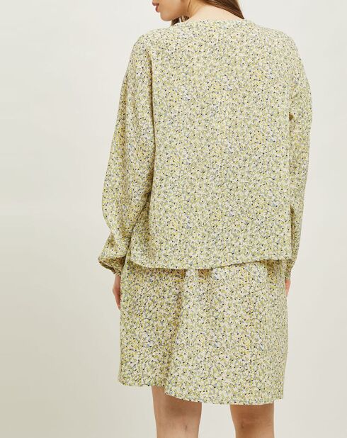 Léopold blouse met olijfbloemen