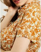 Robe Lior imprimée orange