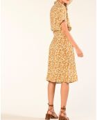 Robe Lior imprimée orange