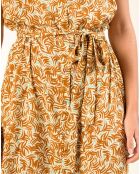 Robe Lior imprimée orange