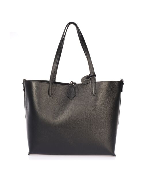 Cabas en Cuir Niobe noir - 16x13x23 cm