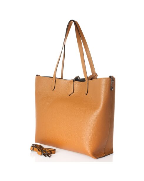 Cabas en Cuir Niobe cognac - 16x13x23 cm